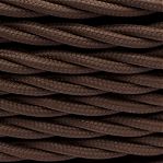 Провод витой Bironi B1-435-72-50 бытовой ПУГВнг-LS 3х2.5 кв.мм, декоративный, коричневый матовый, длина 1 метр