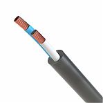 Кабель силовой КГ-ХЛ Рыбинсккабель 2х0.75 кв.мм, установочный, черный, длина 1 метр