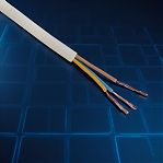 Провод силовой ШВВП 3х0.75 кв.мм, установочный, белый, длина 1 метр