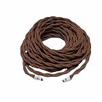 Провод витой Bironi B1-425-72-50 бытовой ПУГВнг-LS 2х2.5 кв.мм, декоративный, коричневый матовый, длина 1 метр