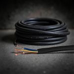 Провод силовой КГ-тп 5х1.5 кв.мм, установочный, черный, длина 1 метр