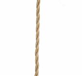 Провод витой Bironi B1-424-719-50 бытовой ПУГВнг-LS 2х1.5 кв.мм, декоративный, песочное золото, длина 1 метр