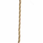 Провод витой Bironi B1-434-719-50 бытовой ПУГВнг-LS 3х1.5 кв.мм, декоративный, песочное золото, длина 1 метр