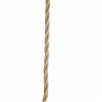 Провод витой Bironi B1-435-719-50 бытовой  ПУГВнг-LS 3х2.5 кв.мм, декоративный, песочное золото, длина 1 метр