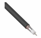 Кабель коаксиальный Rexant RG-6U, 1х6.8 кв.мм, медный, черный, длина 30 м