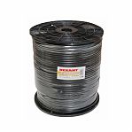 Кабель коаксиальный Rexant RG-6U, 1х6.8 кв.мм, медный, черный, длина 30 м