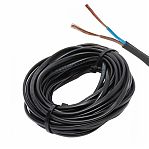 Провод силовой ККЗ ШВВП 2х0.75 кв.мм, KKZ40-00007016, ГОСТ, черный, длина 1 метр