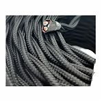 Провод витой Bironi B1-422-73 бытовой ПУГВнг-LS 2х0.75 кв.мм, декоративный, черный матовый, длина 1 метр