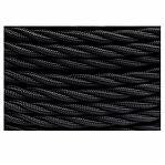 Провод витой Bironi B1-425-73-20 бытовой ПУГВнг-LS, 2х2.5 кв.мм, декоративный, черный матовый, длина 1 метр