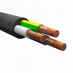 Кабель силовой КГ 3х2.5 кв.мм, установочный, черный, длина 30 м