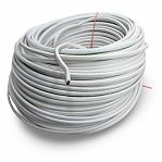 Провод силовой ПУНП/ПБПП 2х2.5 кв.мм, установочный, белый, длина  10 метров