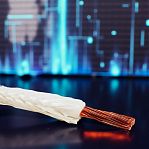 Провод РКГМ Москабель термостойкий 1х0.75 кв.мм, установочный, белый, длина 1 метр