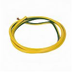 Провод силовой ПуГВ гибкий ПВ 3, 1х10 кв.мм, установочный, желто-зеленый, длина 5 метров
