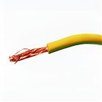 Провод силовой ПуГВ гибкий ПВ 3, 1х10 кв.мм, установочный, желто-зеленый, длина 5 метров