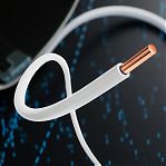 Провод силовой ПВ 1, 1х0.75 кв.мм, установочный, желтый, длина 1 метр