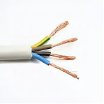 Провод силовой ПВС Москабель 4х10 кв.мм, установочный, белый, длина 1 метр