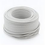 Провод силовой ПВС Москабель 5х4 кв.мм, установочный, белый, длина 1 метр