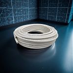 Кабель коаксиальный RG-6, 1х0.9 кв.мм, телевизионный, белый, длина 20 метров