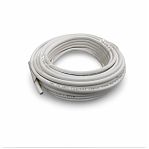 Кабель коаксиальный RG-6, 1х0.9 кв.мм, телевизионный, белый, длина 20 метров