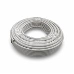 Кабель коаксиальный RG-6, 1х0.9 кв.мм, телевизионный, белый, длина 20 метров