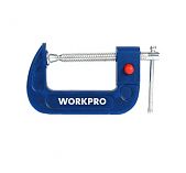 Струбцина Workpro G-образная, быстроразъемная 75 мм WP232022