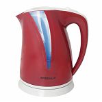 Чайник электрический Ergolux ELX-KP03-C73, пластик, красный, 2 л