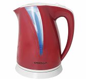 Чайник электрический Ergolux ELX-KP03-C73, пластик, красный, 2 л