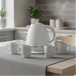 Чайник Brayer BR1008 WH, белый, 1.7 л, 2200 Вт