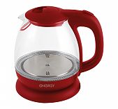 Чайник электрический Energy  E-296 1 л, 1.1 кВт, стекло, красный