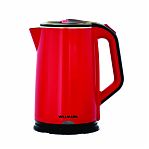 Чайник электрический Willmark WEK-2012PS, 2 л, 2000 Вт, поворот на 360 градусов, темно-красный