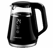 Чайник электрический Brayer BR6105, автоотключение, черный, 1100 Вт, 1 л