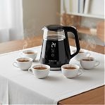 Чайник электрический Brayer BR6105, автоотключение, черный, 1100 Вт, 1 л