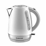 Чайник электрический Brayer BR6110, 1.7 л, 2200 Вт, поворот на 360 градусов, белый