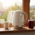 Чайник электрический Brayer BR6110, 1.7 л, 2200 Вт, поворот на 360 градусов, белый