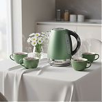 Чайник электрический Brayer BR6111, 1.7 л, 2200 Вт, поворот на 360 градусов, зеленый