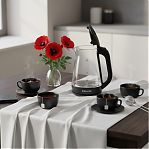 Чайник Brayer BR6112BK 2200 Вт, 1.7 л, черный, с LED подсветкой Для визуального контроля