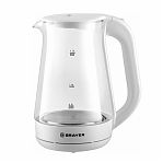 Чайник Brayer BR6112WH 2200 Вт, 1.7 л, белый, с LED подсветкой Для визуального контроля