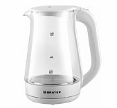 Чайник Brayer BR6112WH 2200 Вт, 1.7 л, белый, с LED подсветкой Для визуального контроля