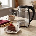 Чайник электрический Gorenje K17GDW, V0125432, съемный фильтр, автоотключение, 1.7 л