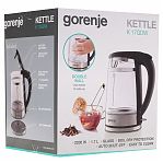 Чайник электрический Gorenje K17GDW, V0125432, съемный фильтр, автоотключение, 1.7 л