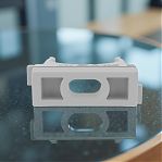 Клипса крепеж Iek CFC25 d-25 25 мм, держатель хомутный для труб, серый