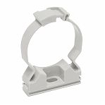 Клипса крепеж Iek CFC25 d-25 25 мм, держатель хомутный для труб, серый