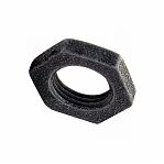 Контргайка Dy=40 1х1/2" чугунная, черная 10х70х70 мм 212100314