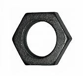 Контргайка Dy=40 1х1/2" чугунная, черная 10х70х70 мм 212100314