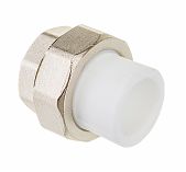 Муфта полипропиленовая комбинированная 20х3/4" ВР белая