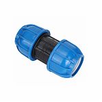 Муфта компрессионная для труб ПНД, КП701020, диаметр 20 мм, соединительная