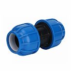 Муфта компрессионная для труб ПНД, КП701020, диаметр 20 мм, соединительная