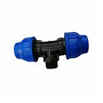 Тройник для труб ПНД, КП711025, 25х3/4"НРх25, переходной, компрессионная с наружной резьбой