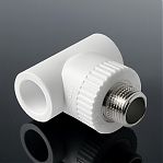 Тройник полипропиленовый Pro Aqua PA25014P 25х3/4"х25, НР, комбинированный, переходной, белый