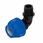 Угол для труб ПНД 32-1" НР, для систем холодного водоснабжения, соединительный
